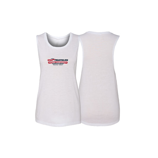 Women's Sleeveless Tank - White